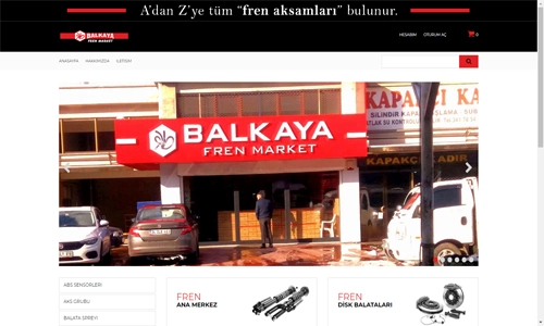 Komut Yazılım - Balkaya Fren Market - E-Ticaret Sitesi
